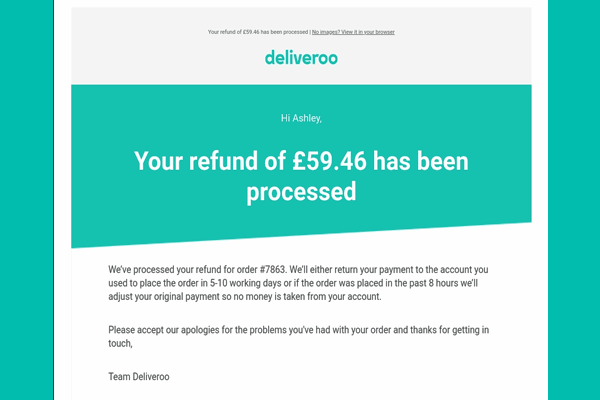 How to Get Refund on Deliveroo