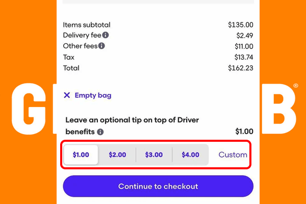 How To Add A Tip In GrubHub